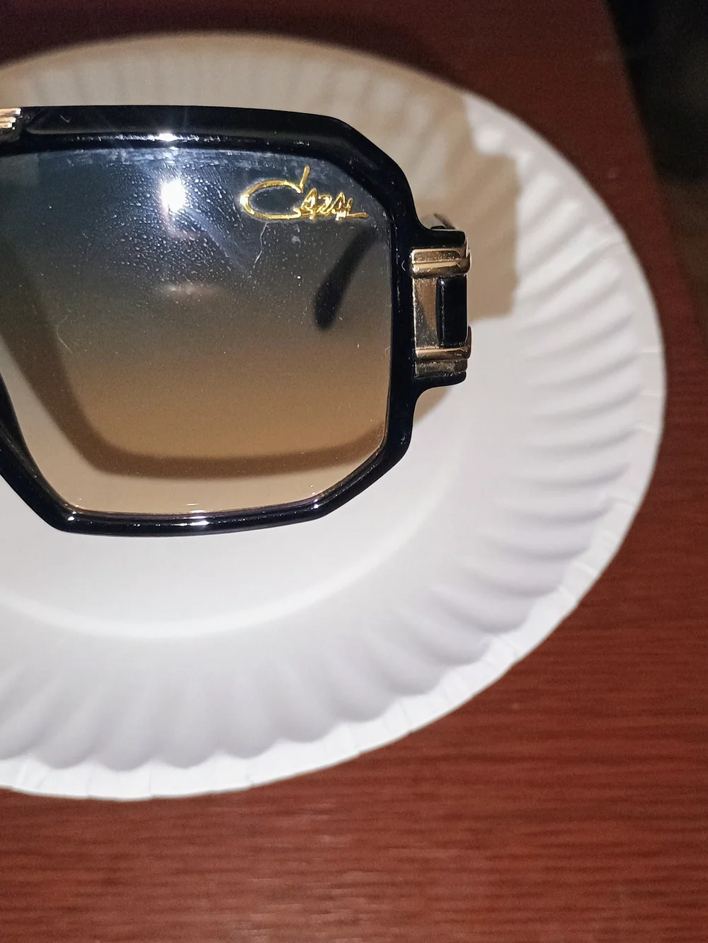 Cazal Black & Gold Gradient Sunglasses